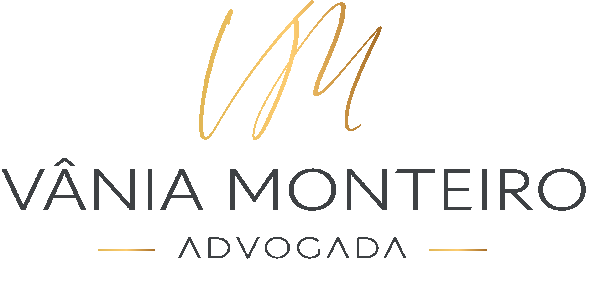 Logotipo principal escritório de advocacia Vania Monteiro.